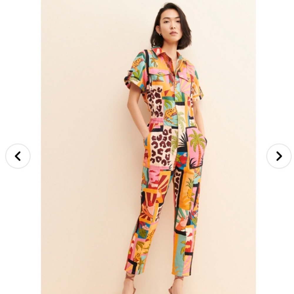 FARM Rio Tropical Collage Coveralls